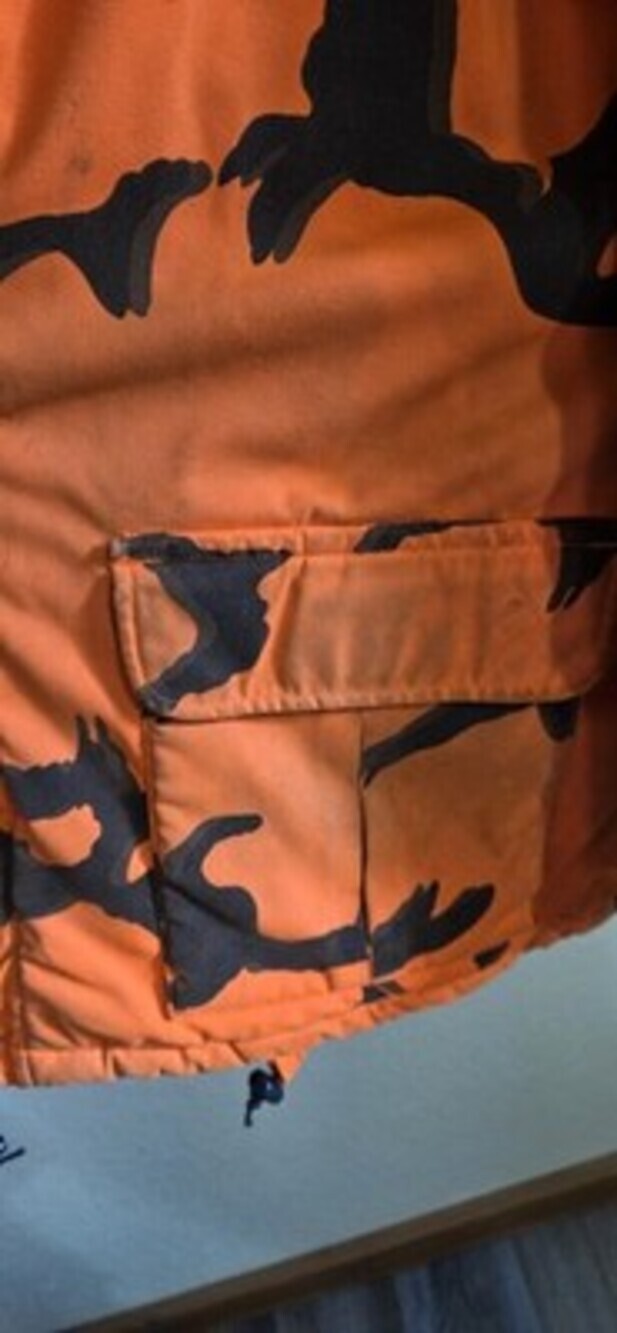 Field & Stream Hooded Blaze Orange Camo Hunting Coat Jacket Mens Size XL, Deer - Picture 3 of 13